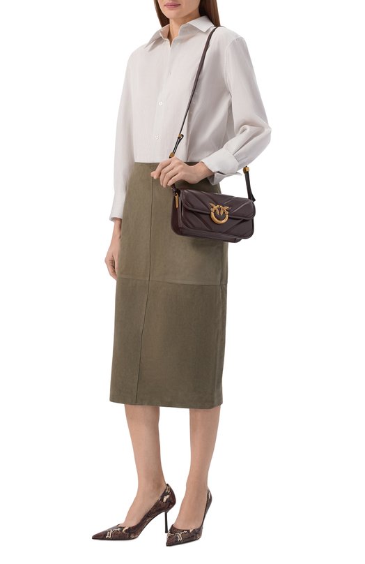 Сумка Love Box Baguette Pinko 105083/A2W2 Бордовый  105083/A2W2 Фото 7