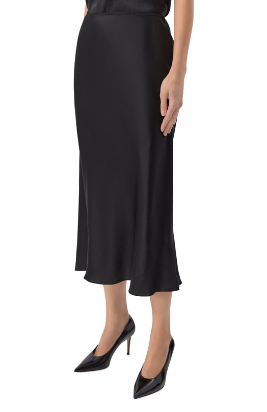 Атласная юбка Dorothee Schumacher 049504 Чёрный  049504 Фото 3