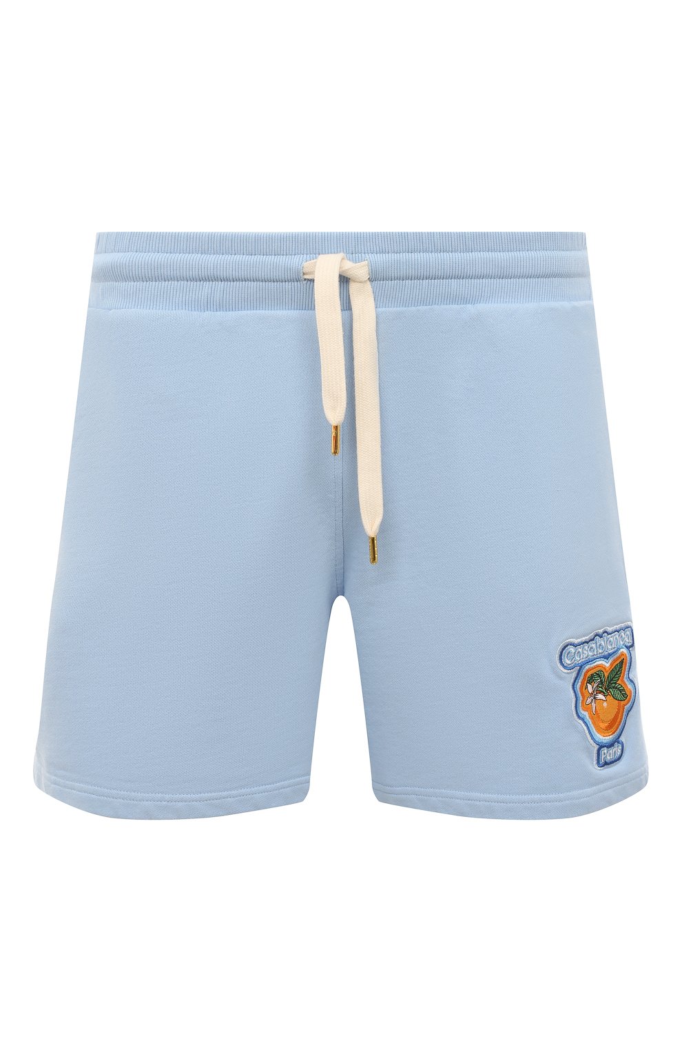 Хлопковые шорты CASABLANCA голубого цвета по цене 38700 руб., арт. MS23-JTR-003-17, фото 1 Хлопковые шорты CASABLANCA, арт. MS23-JTR-003-17, фото 1