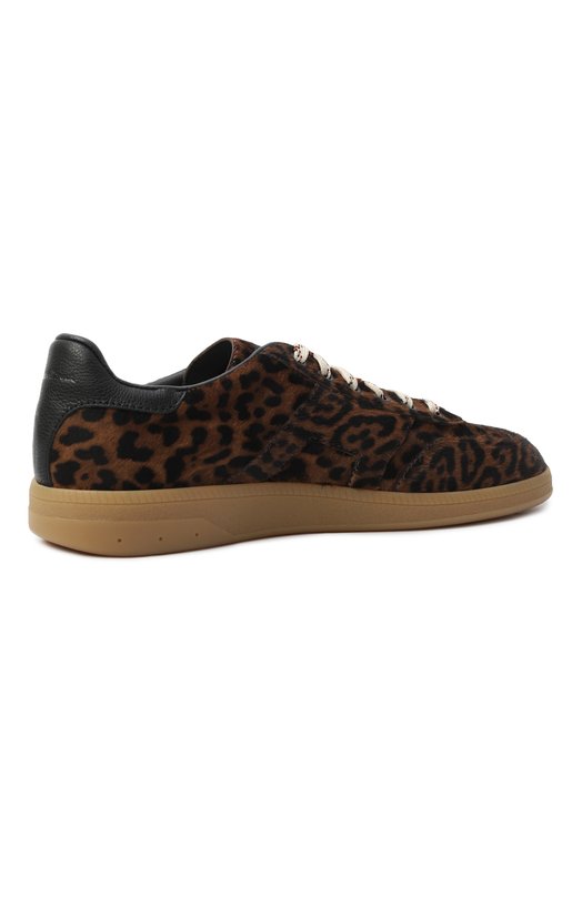Кожаные кеды Santoni WBPG61425FARNWLE Леопардовый  WBPG61425FARNWLE Фото 5