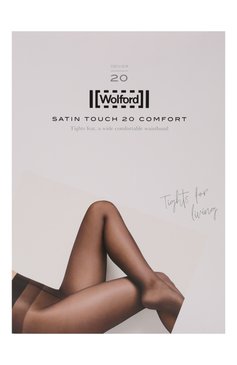 Женские колготки satin touch 20 WOLFORD серого цвета, арт. 14776 | Фото 1 (Материал внешний: Синтетический материал; Материал сплава: Проставлено; Нос: Не проставлено)