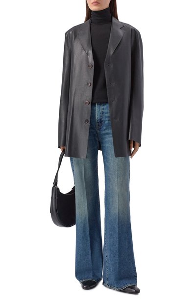 Жакет из экокожи GOOROO черного цвета по цене 237060 руб., арт. LJT002-9073-900-FW25/26, фото 2 Жакет из экокожи GOOROO, арт. LJT002-9073-900-FW25/26, фото 2