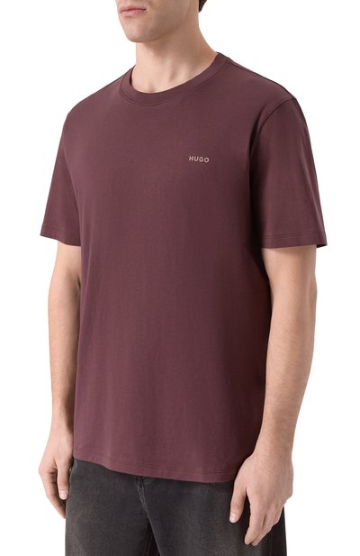 Хлопковая футболка HUGO, арт. 50466158, фото 3