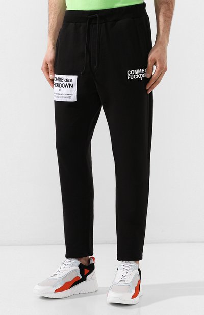 Хлопковые брюки COMME DES FUCKDOWN, арт. CDFU374, фото 3