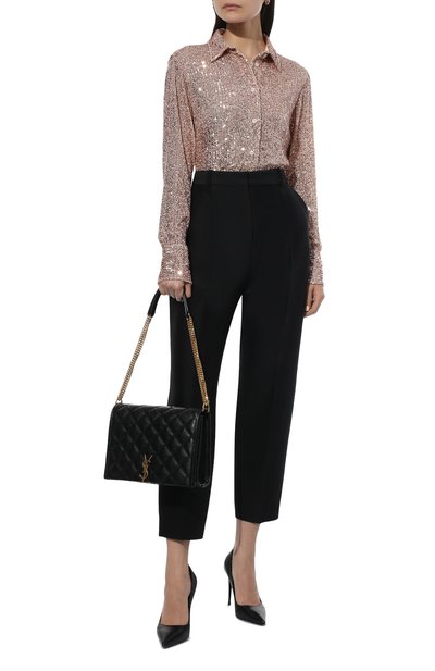 Рубашка с отделкой пайетками TOM FORD, арт. CA3204-FAE381, фото 2