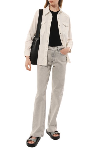 Хлопковая рубашка 7 FOR ALL MANKIND белого цвета по цене 26500 руб., арт. JSYRC550MK, фото 2 Хлопковая рубашка 7 FOR ALL MANKIND, арт. JSYRC550MK, фото 2