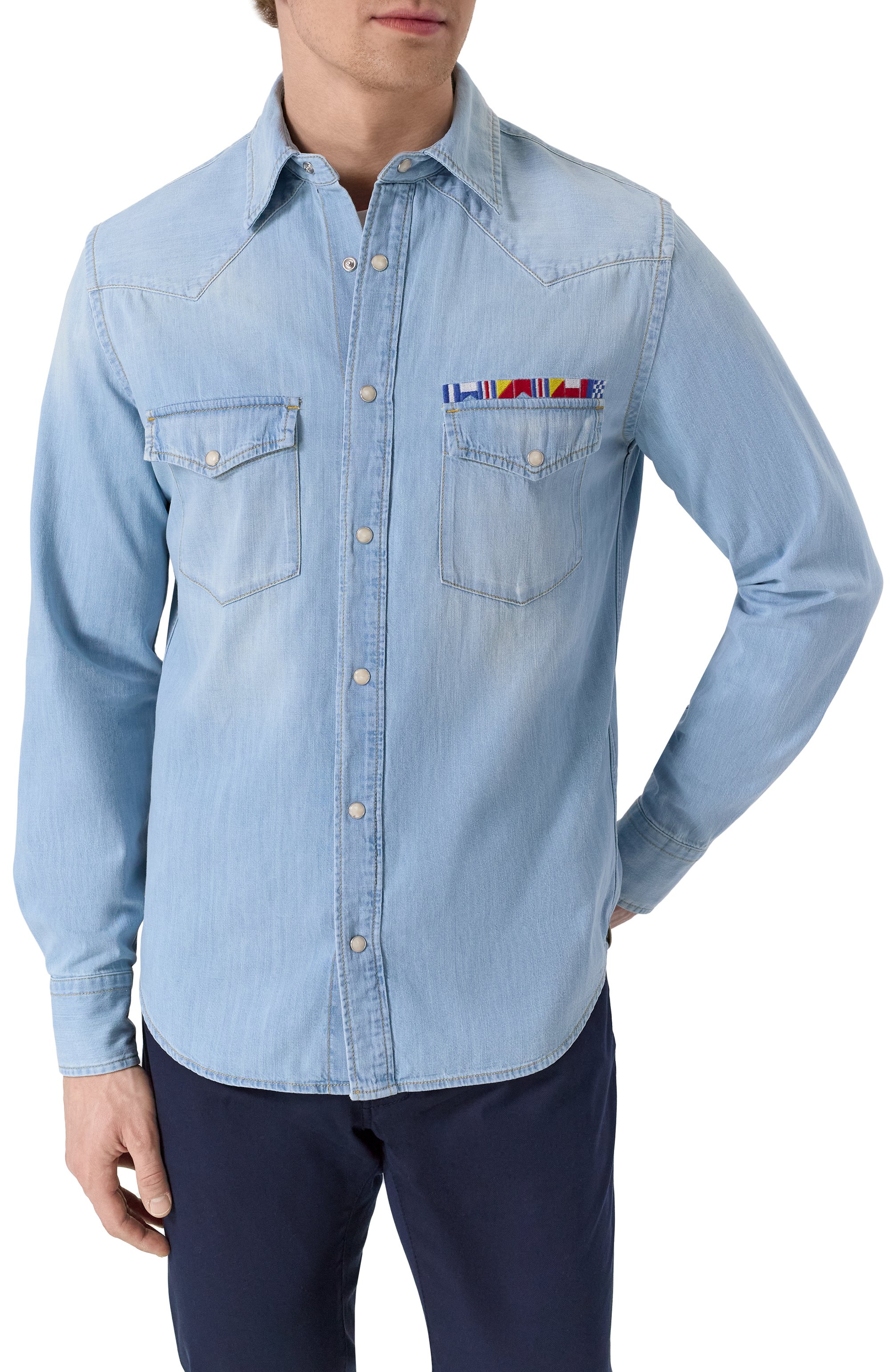 Джинсовая рубашка JACOB COHEN, арт. 25E P/JUR_CR002 018 T9734 B1, фото 3