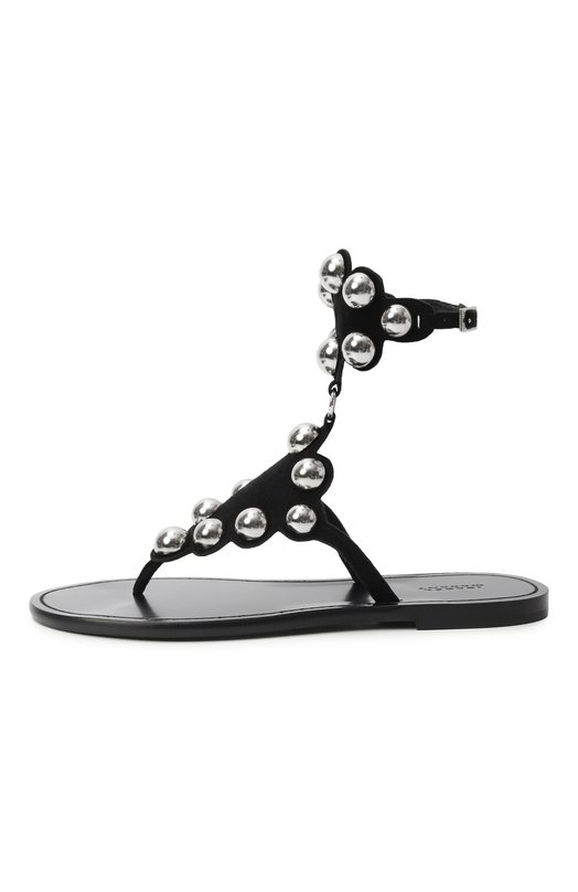 Замшевые сандалии Velvee Isabel Marant 25PSD0218FA/C1A33S Чёрный  25PSD0218FA/C1A33S Фото 4