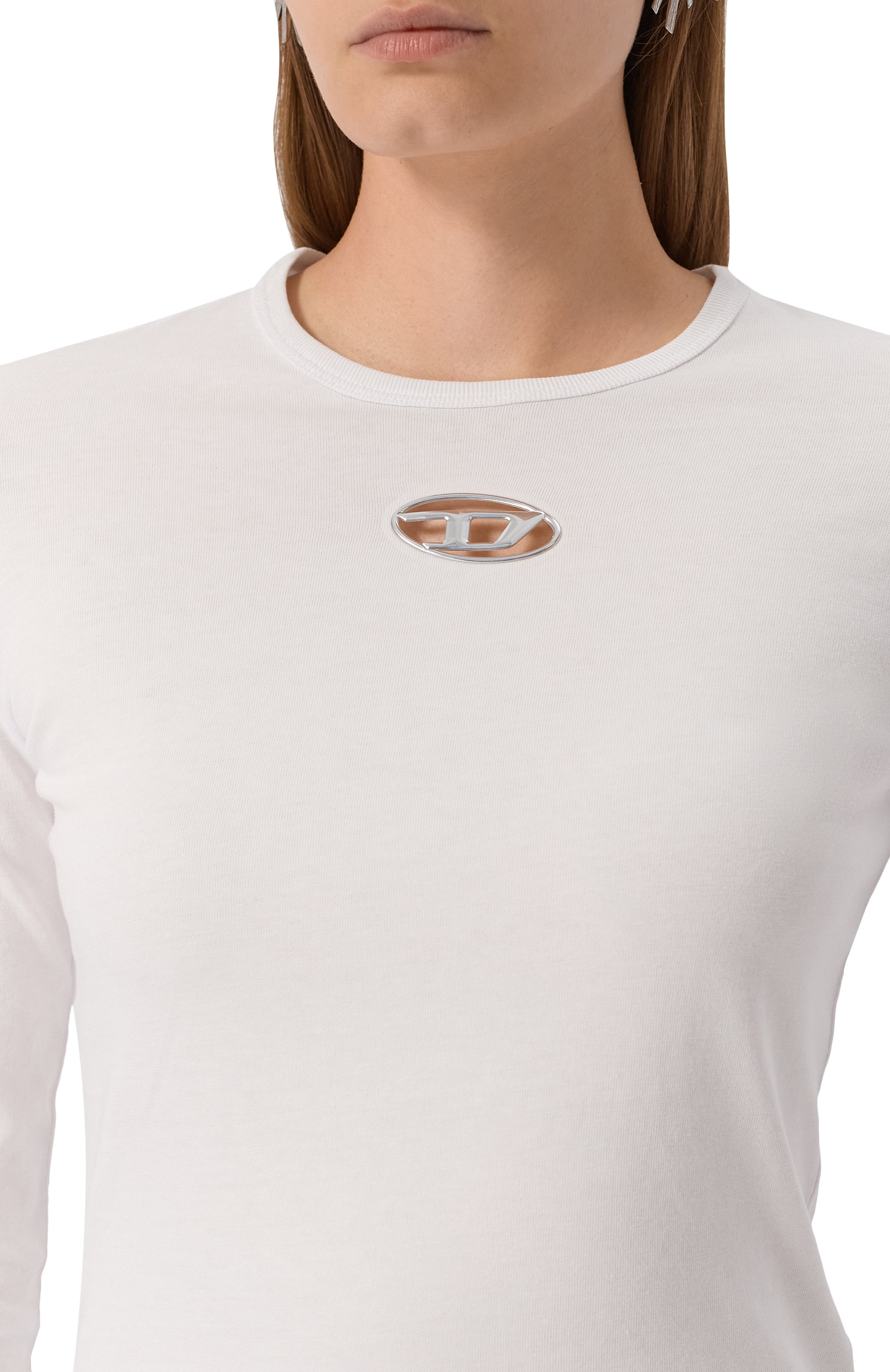 Хлопковый лонгслив DIESEL, арт. A19438/0CLBR, фото 5