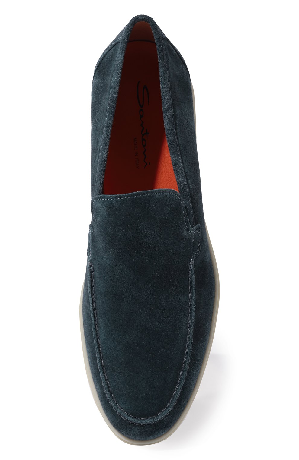 Замшевые лоферы SANTONI, арт. MGYG15996TICBSVUU40, фото 6