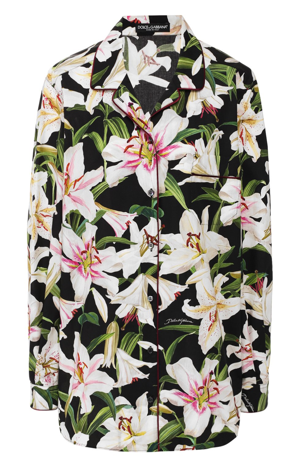Рубашка из смеси хлопка и шелка DOLCE & GABBANA, арт. F5G56T/HS5E0, фото 1