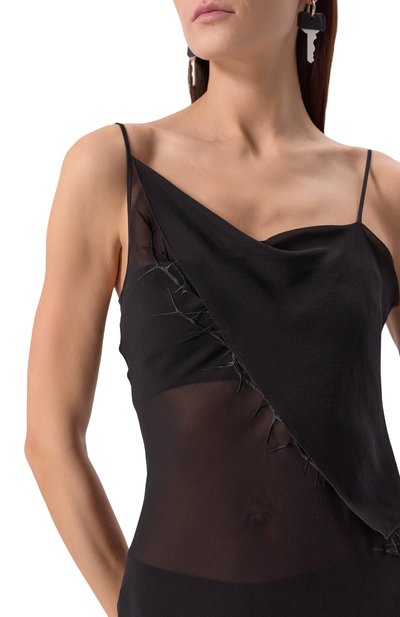 Шелковое платье ANN DEMEULEMEESTER, арт. 2402-W-DR25-R-FA132-099, фото 5