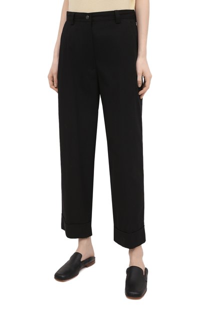 Брюки из хлопка и вискозы DRIES VAN NOTEN, арт. 211-10903-2109, фото 3