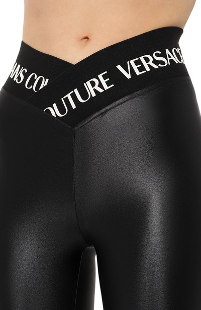 Легинсы VERSACE JEANS COUTURE черного цвета по цене 21500 руб., арт. 74HAC113/J0062, фото 5 Легинсы VERSACE JEANS COUTURE, арт. 74HAC113/J0062, фото 5