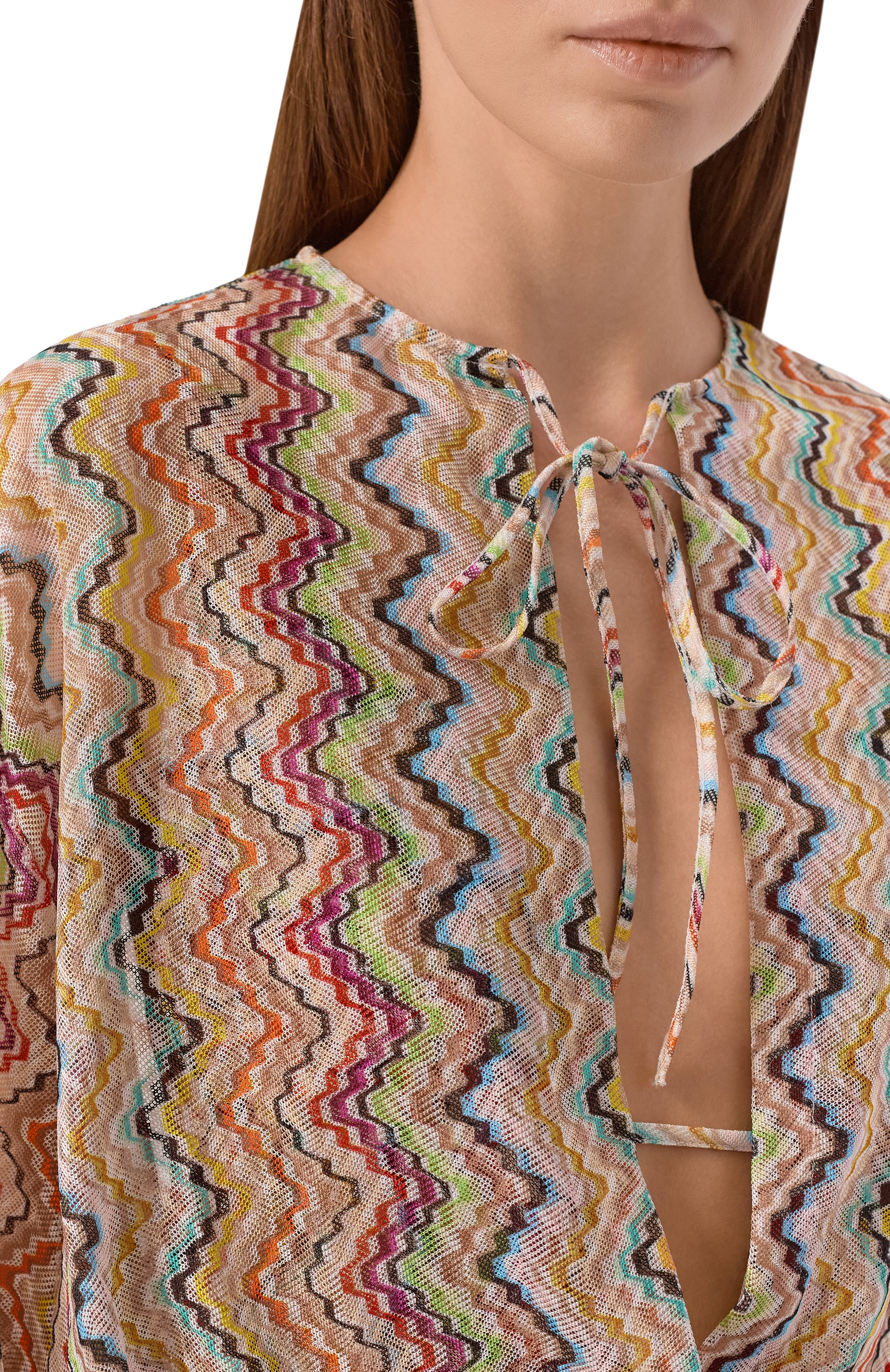 Блузка MISSONI разноцветного цвета по цене 141500 руб., арт. MS26SQ21/BR015G, фото 5 Блузка MISSONI, арт. MS26SQ21/BR015G, фото 5