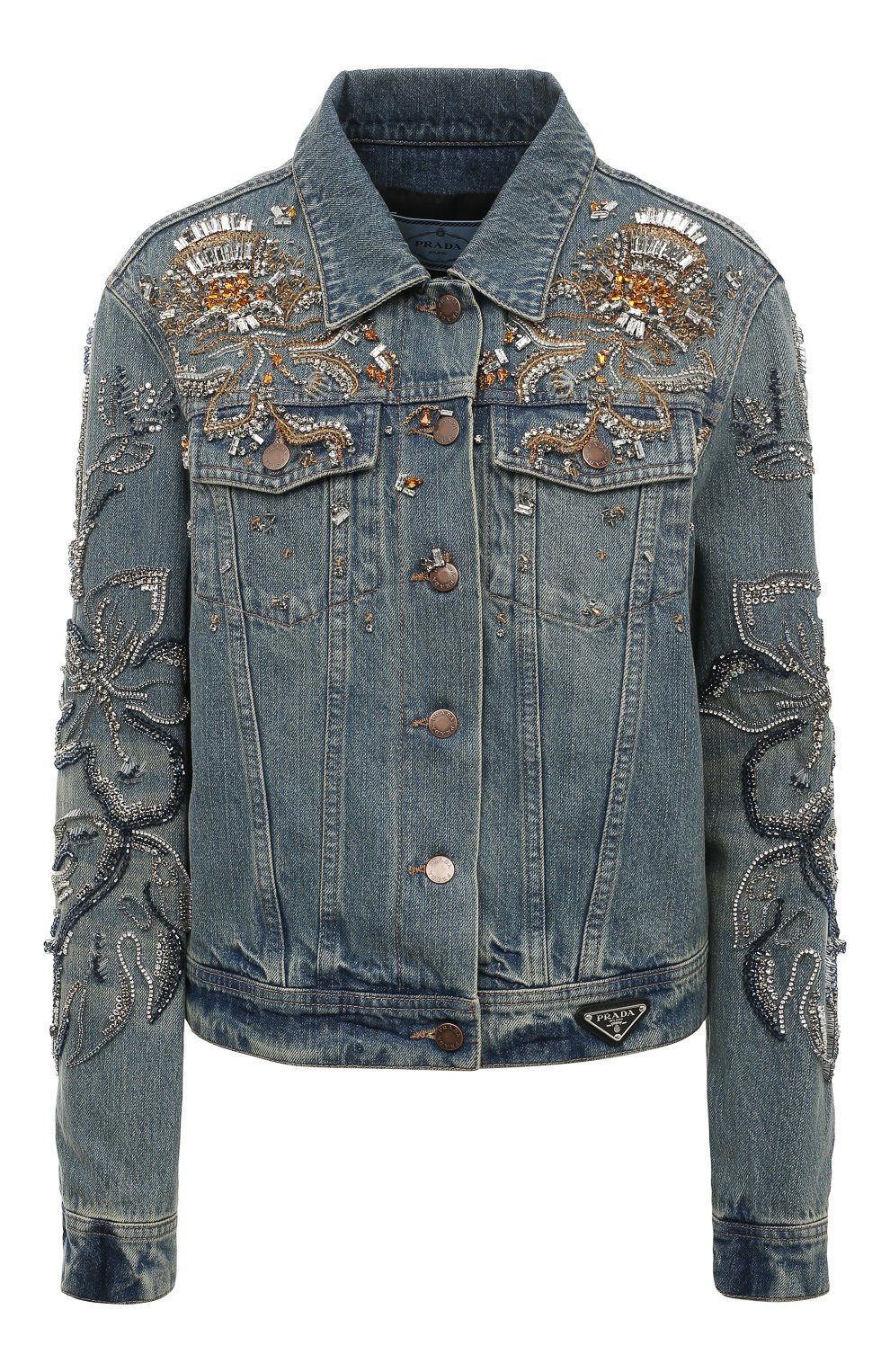 Джинсовая куртка PRADA, арт. GFB281-1ZWC-F0008-212, фото 1