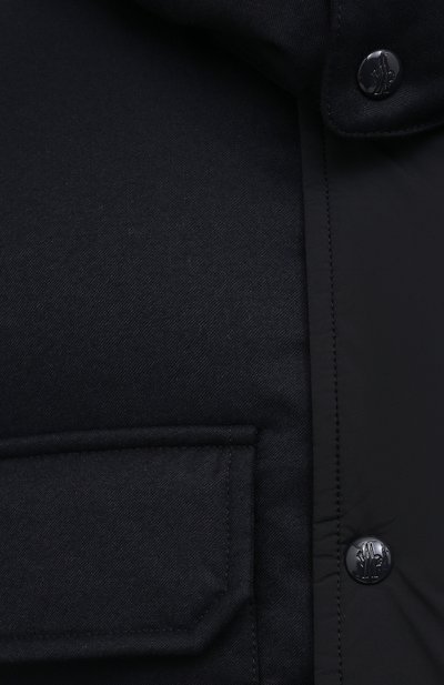 Пуховик wilfrid MONCLER темно-синего цвета по цене 157500 руб., арт. F2-091-1B538-00-53132, фото 5 Пуховик wilfrid MONCLER, арт. F2-091-1B538-00-53132, фото 5