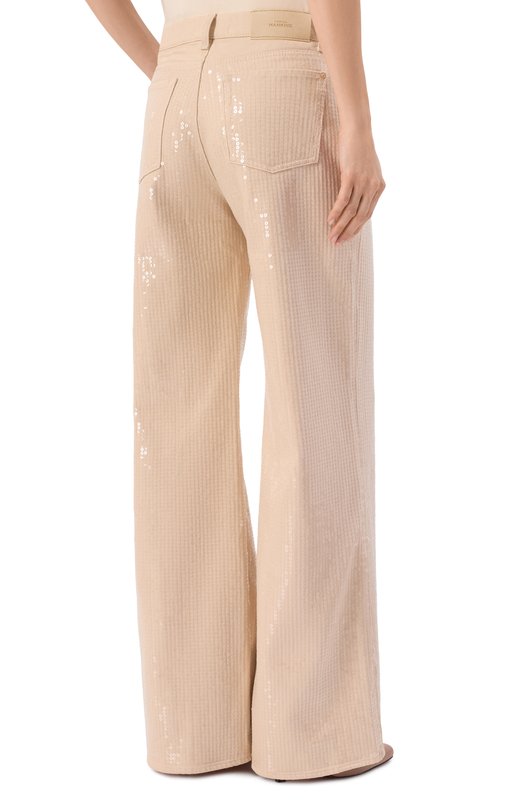 Джинсы Lotta с отделкой пайетками 7 For All Mankind 7UG20D52-1ZR Бежевый  7UG20D52-1ZR Фото 4