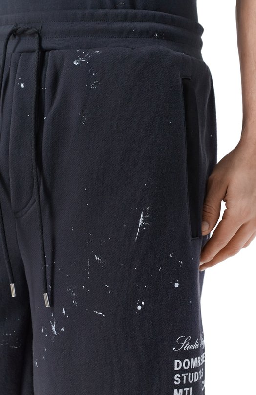 Хлопковые шорты DOMREBEL M STAFF/SWEATSH0RTS Чёрный  M STAFF/SWEATSH0RTS Фото 5