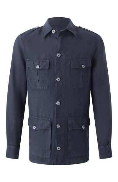 Мужская льняная куртка-рубашка 120% LINO, арт. 32ALIM89RH/0253/000