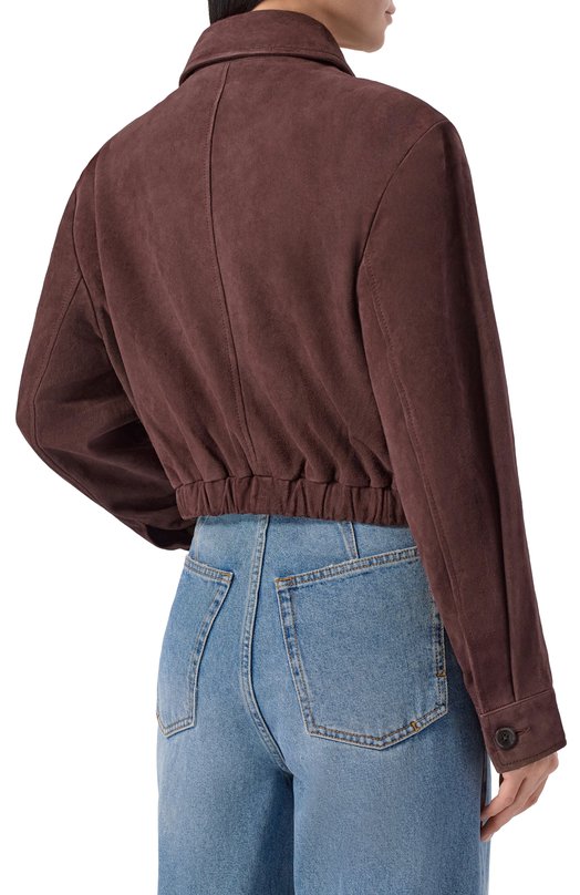 Замшевая куртка Agolde A5103 Коричневый  A5103 Фото 4