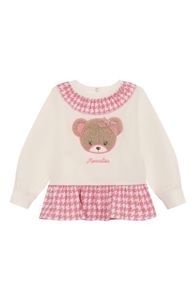 Хлопковый свитшот MONNALISA, арт. 39F619