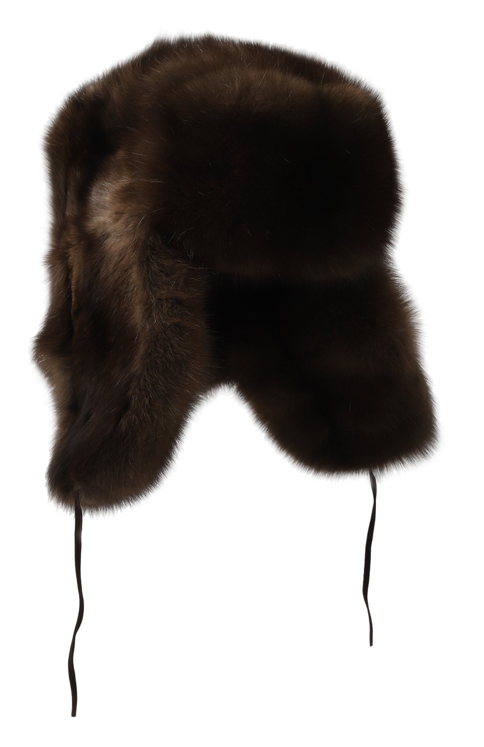 Шапка-ушанка из меха соболя FURLAND коричневого цвета по цене 790000 руб., арт. 0012201910085100000, фото 1 Шапка-ушанка из меха соболя FURLAND, арт. 0012201910085100000, фото 1