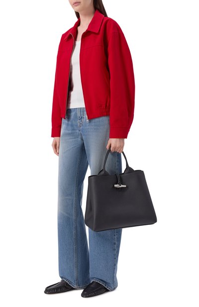 Сумка le roseau large LONGCHAMP черного цвета по цене 99550 руб., арт. 10290HFP/HFP, фото 3 Сумка le roseau large LONGCHAMP, арт. 10290HFP/HFP, фото 3