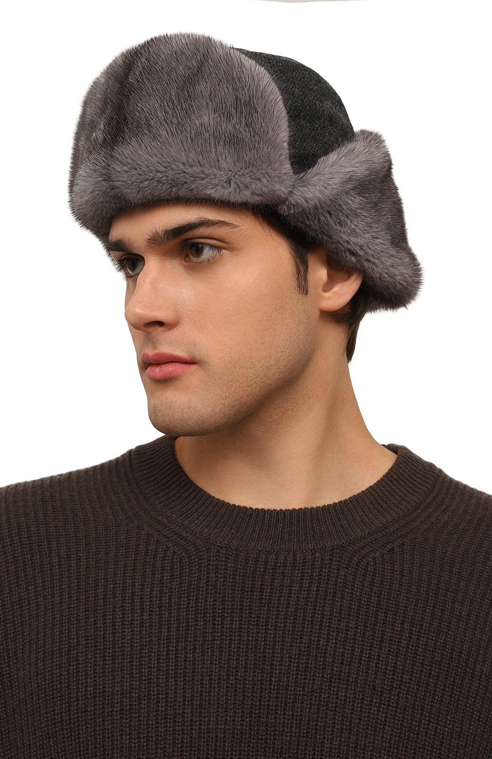 Шапка-ушанка с отделкой из меха норки VICTORIA KUSENKOVA, арт. 338700644159, фото 6