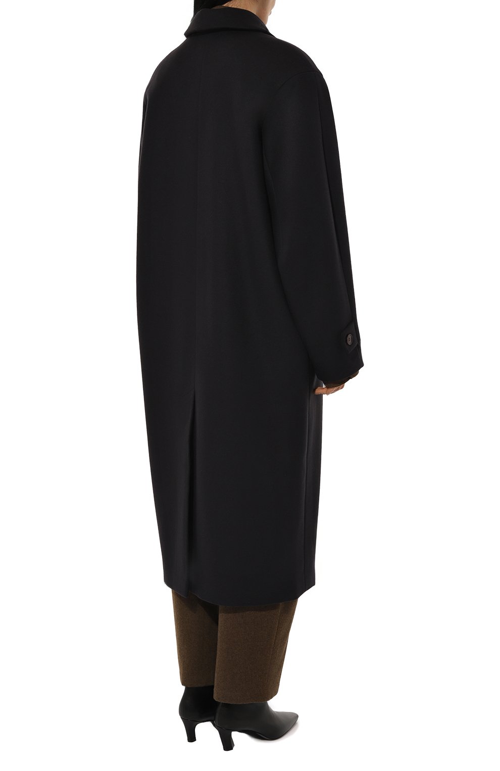 Пальто из шерсти и кашемира LESYANEBO темно-синего цвета по цене 88000 руб., арт. LN01H-935_MAE, фото 4 Пальто из шерсти и кашемира LESYANEBO, арт. LN01H-935_MAE, фото 4