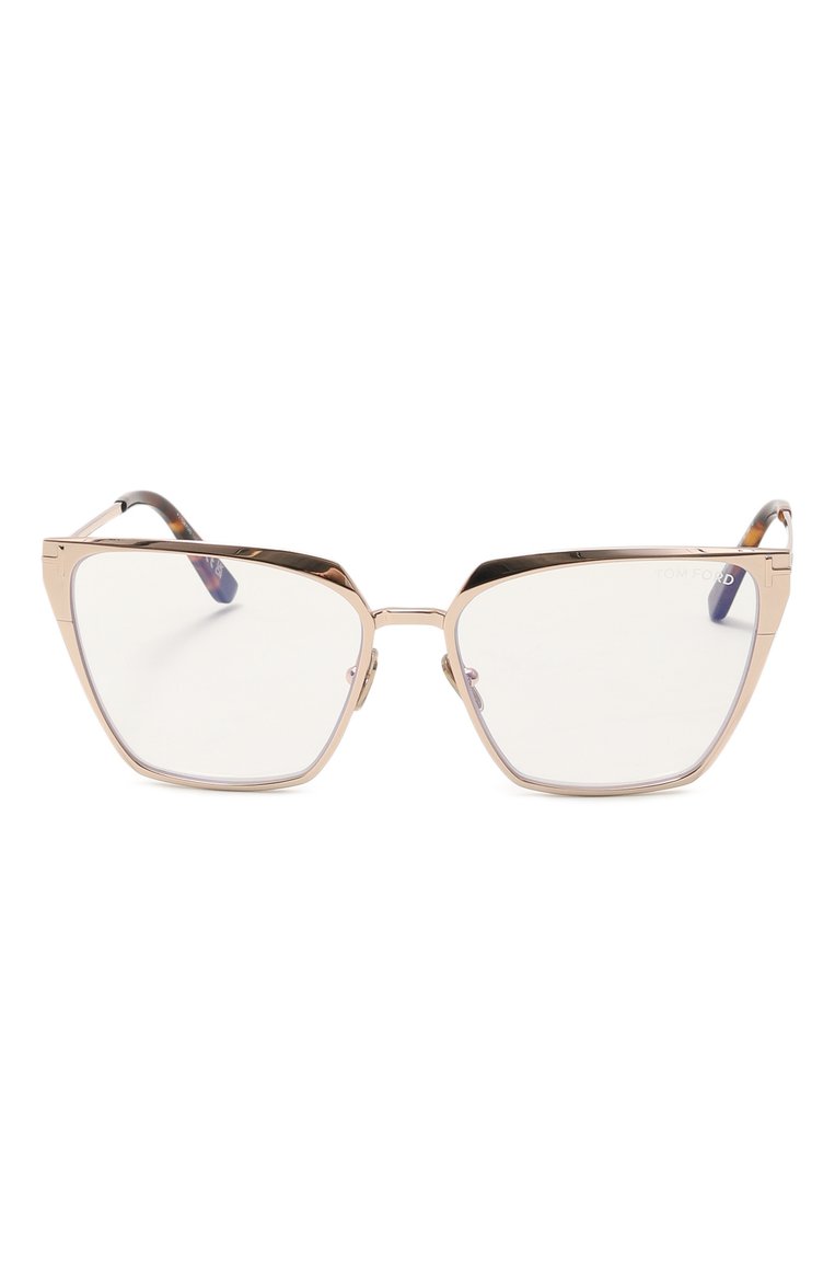 Женские оправа TOM FORD золотого цвета, арт. TF5945-B 028 | Фото 3 (Нос: Не проставлено; Региональные ограничения белый список (Axapta Mercury): Не проставлено; Тип очков: Оправа; Материал: Металл; Очки форма: Квадратные; Оптика Гендер: оптика-женское)