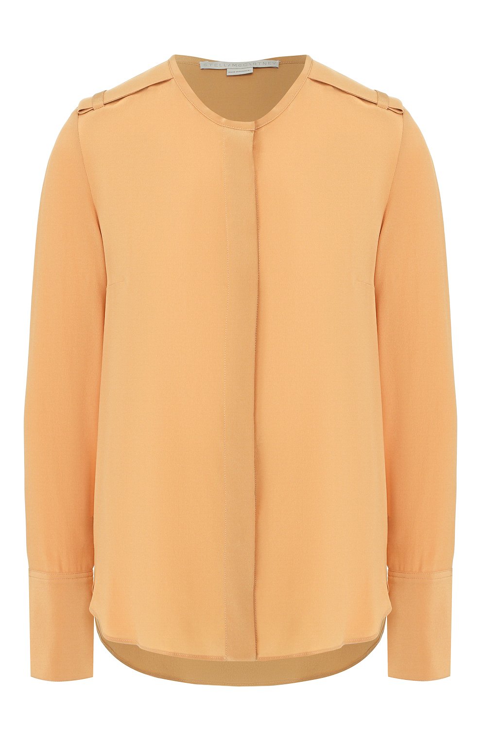 Шелковая блузка STELLA MCCARTNEY бежевого цвета по цене 49300 руб., арт. 579256/SY206, фото 1 Шелковая блузка STELLA MCCARTNEY, арт. 579256/SY206, фото 1
