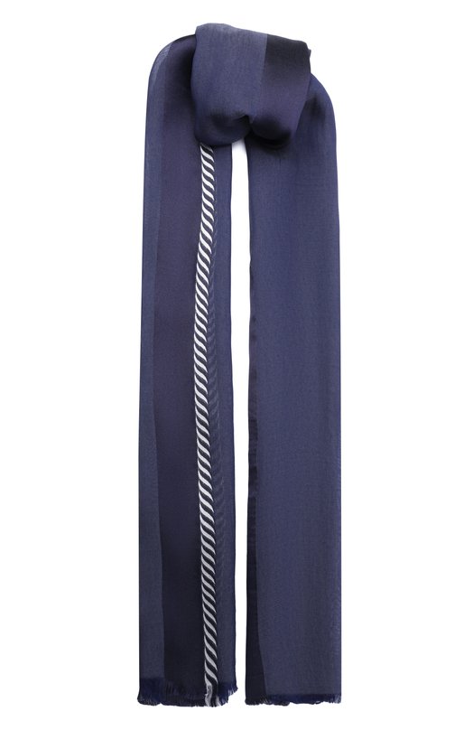 Шарф из шелка и вискозы Giorgio Armani GM002974/AF24220 Синий GM002974/AF24220