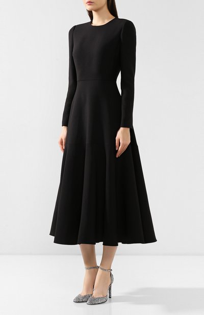 Платье из смеси шерсти и шелка VALENTINO, арт. SB0VAP251CF, фото 3