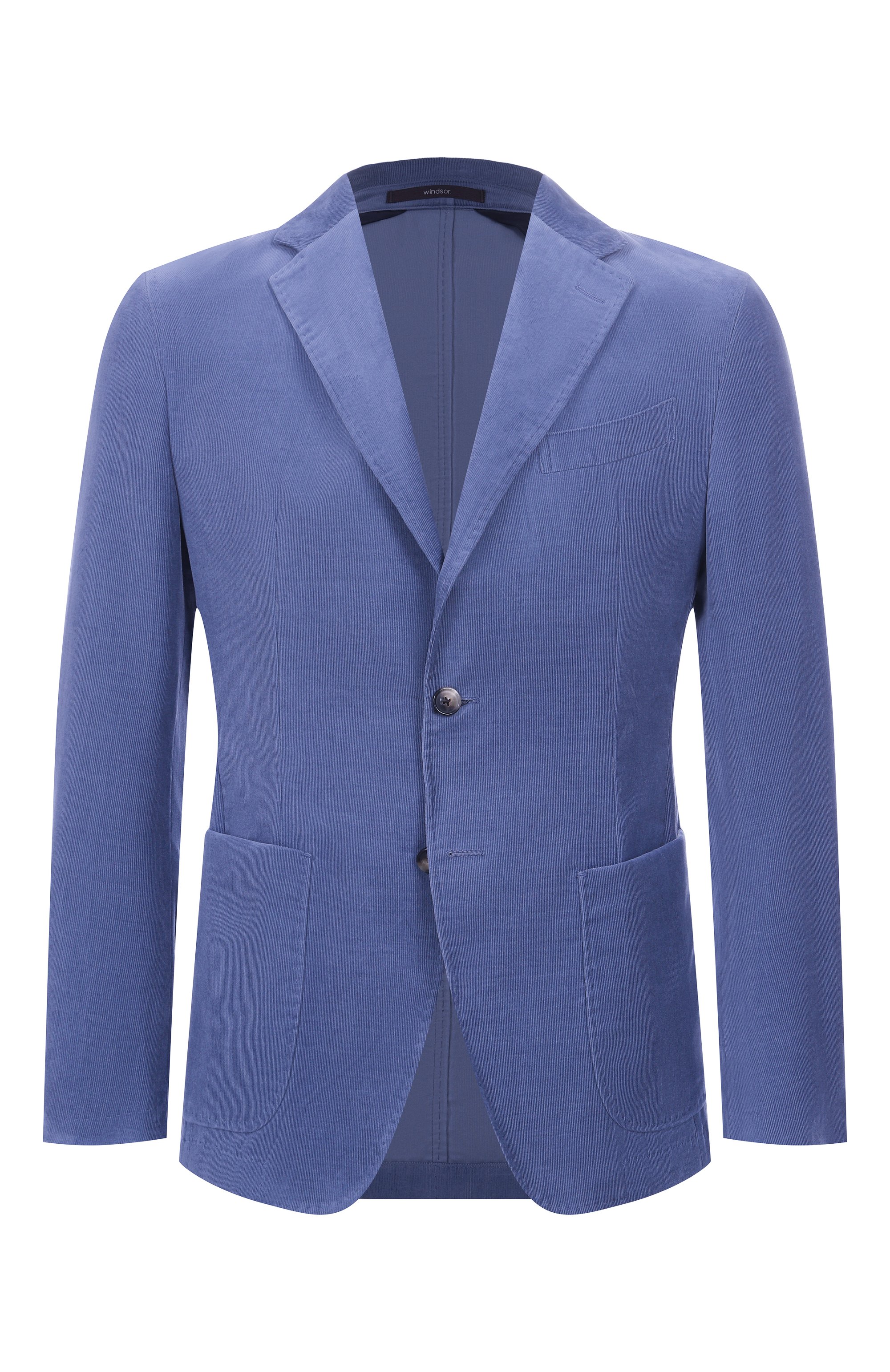 Хлопковый пиджак WINDSOR синего цвета по цене 99500 руб., арт. 13 GI0 10015954, фото 1 Хлопковый пиджак WINDSOR, арт. 13 GI0 10015954, фото 1