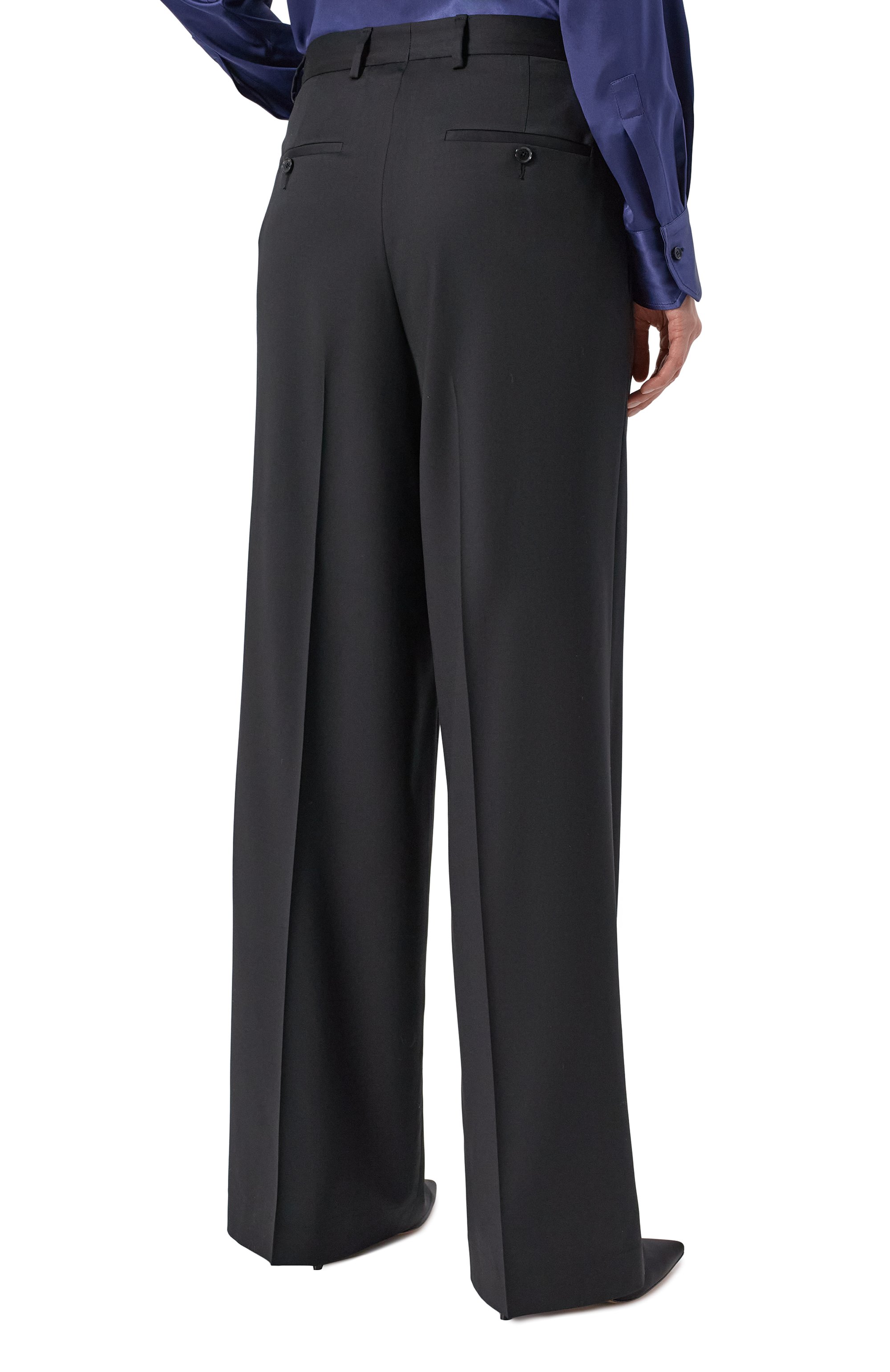 Шерстяные брюки KITON черного цвета по цене 166000 руб., арт. D60101K0558G01, фото 4 Шерстяные брюки KITON, арт. D60101K0558G01, фото 4