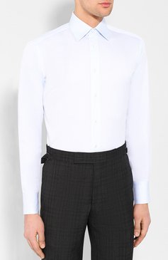 Хлопковая сорочка с воротником кент BRIONI, арт. RCLU2X/PZ003, фото 3
