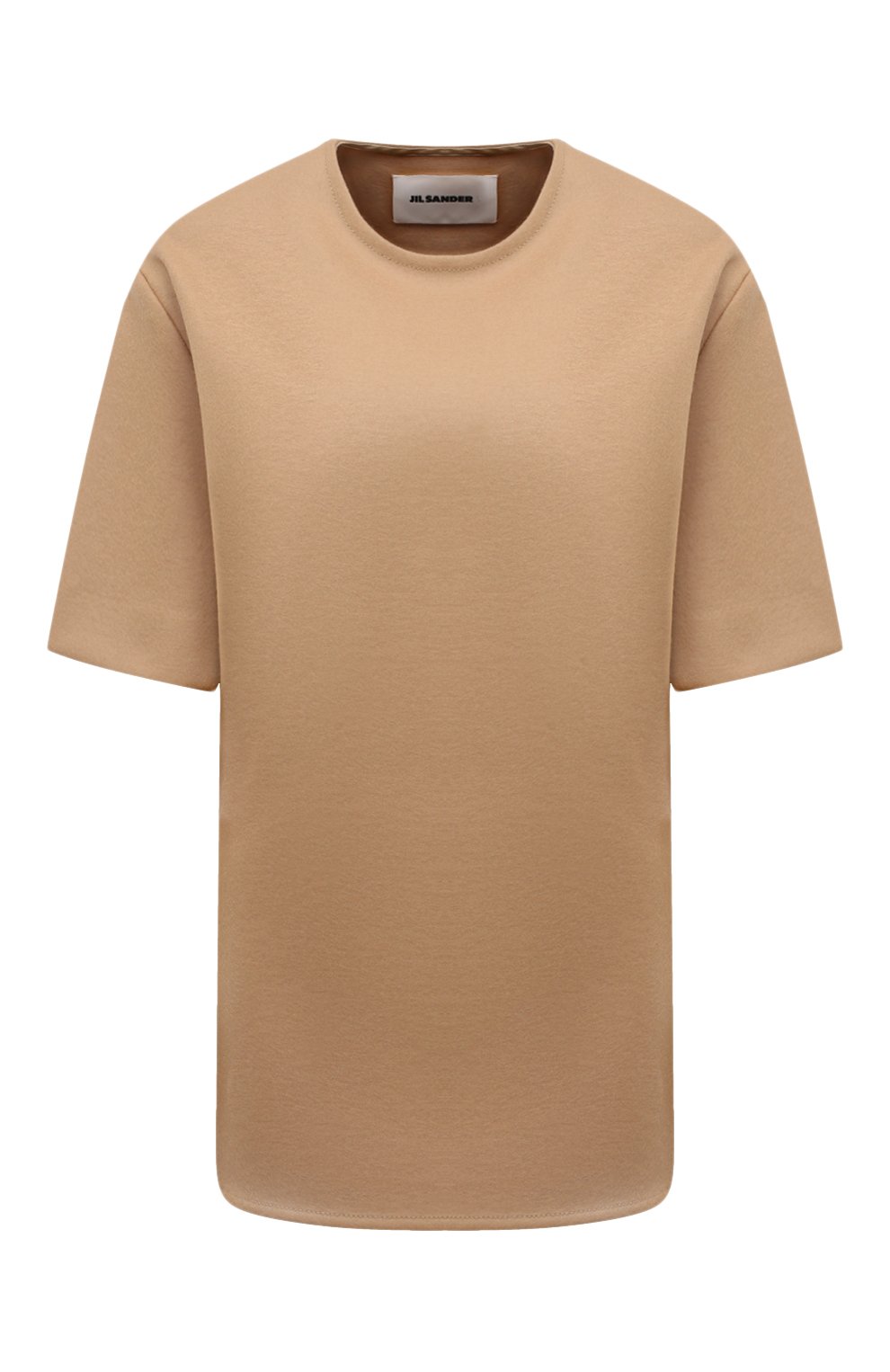 Шерстяной топ JIL SANDER бежевого цвета по цене 82700 руб., арт. J02NC0223/J40045, фото 1 Шерстяной топ JIL SANDER, арт. J02NC0223/J40045, фото 1