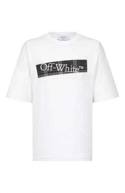 Мужская хлопковая футболка OFF-WHITE, арт. 0MAA120F25JER00N