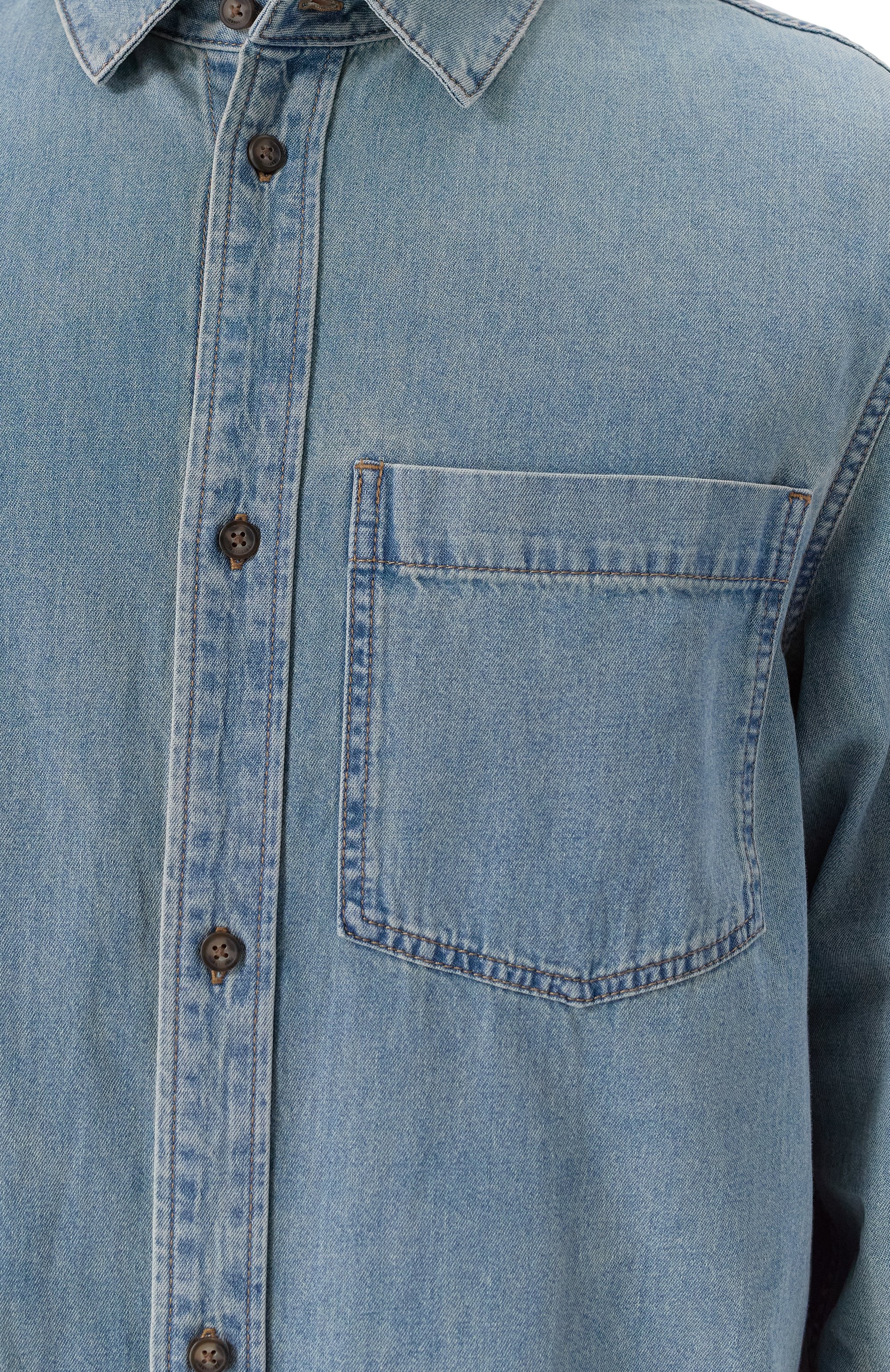 Джинсовая рубашка 12 STOREEZ, арт. 131321, фото 5