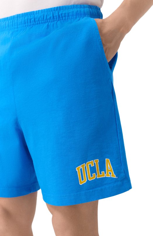 Хлопковые шорты Sporty & Rich x UCLA Sporty and Rich SH039615637BL116 Голубой  SH039615637BL116 Фото 5