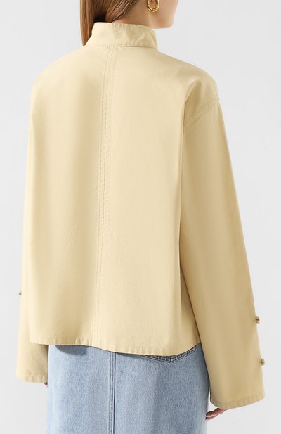 Хлопковый жакет ACNE STUDIOS кремового цвета по цене 57000 руб., арт. A90227, фото 4 Хлопковый жакет ACNE STUDIOS, арт. A90227, фото 4