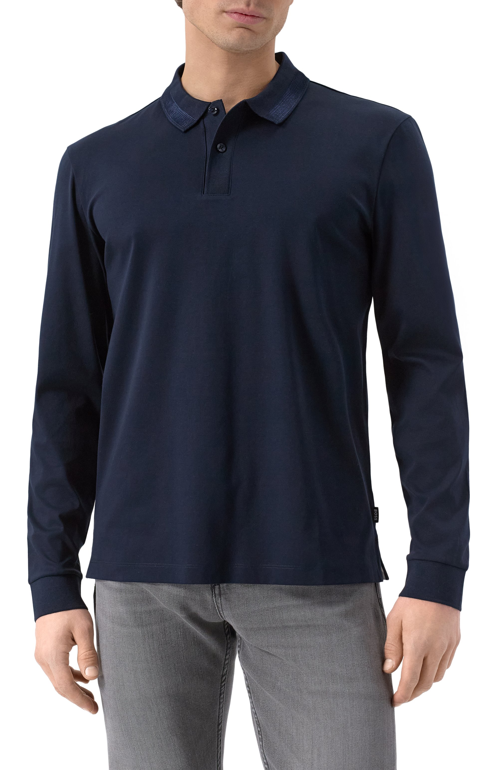 Хлопковое поло BOSS, арт. 50531787, фото 3