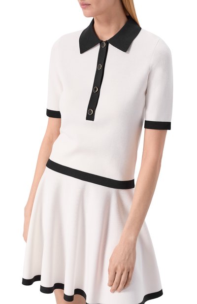 Поло из хлопка и вискозы NINA RICCI, арт. 26PMPU010/ML0596, фото 3