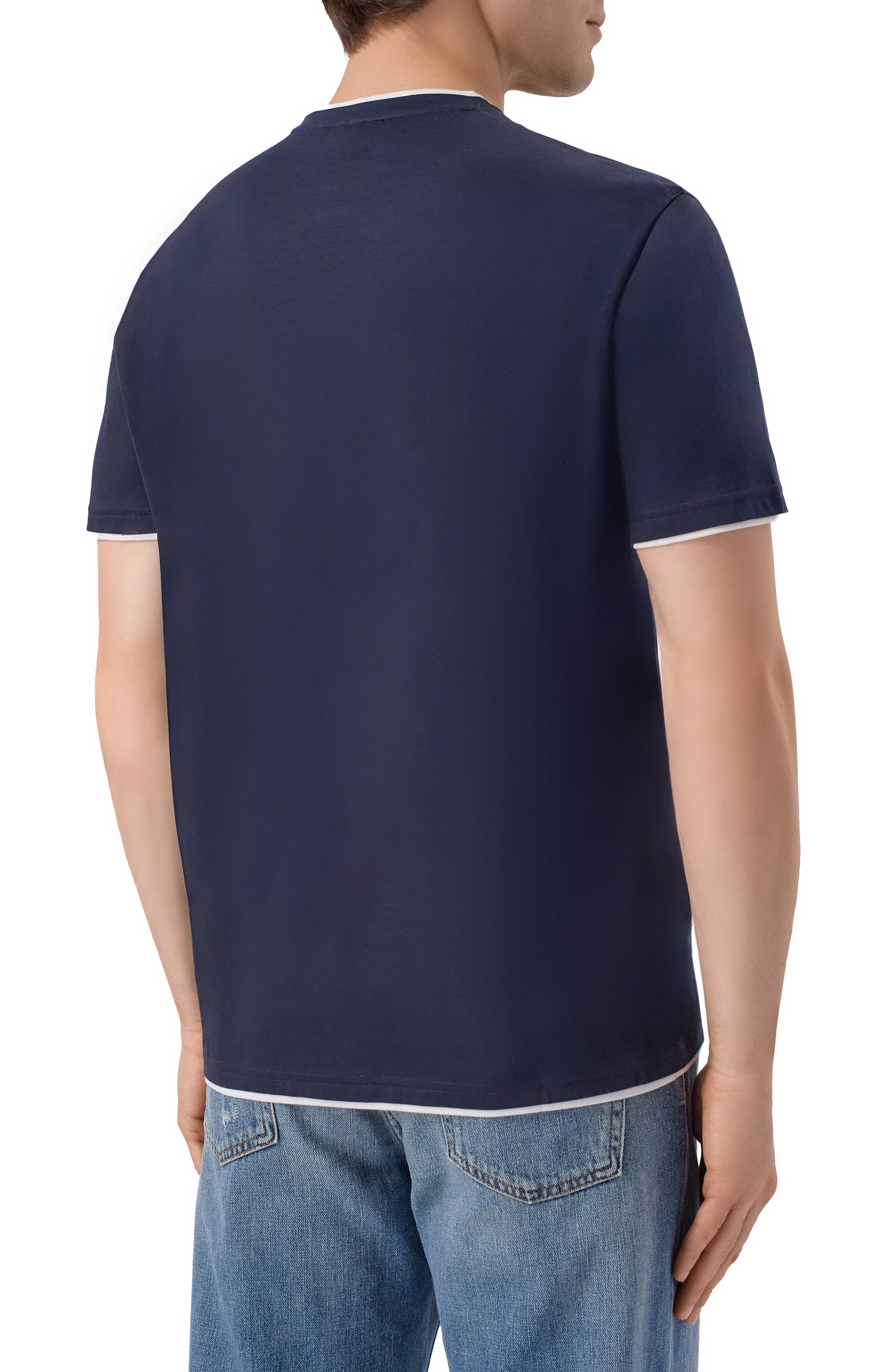 Хлопковая футболка KITON, арт. UMK0970, фото 4