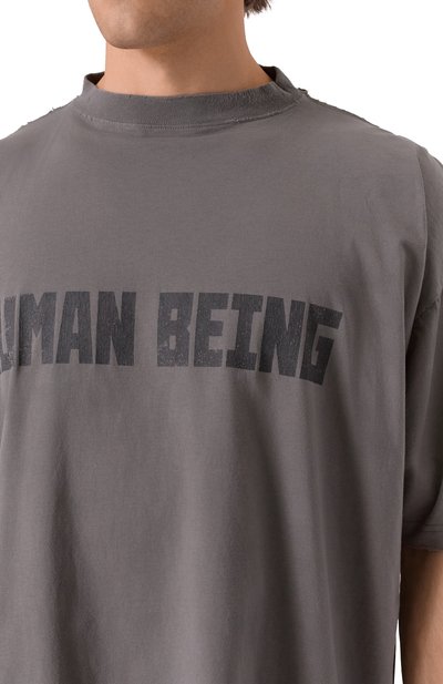 Хлопковая футболка BALENCIAGA, арт. 824285/TSVV1, фото 5