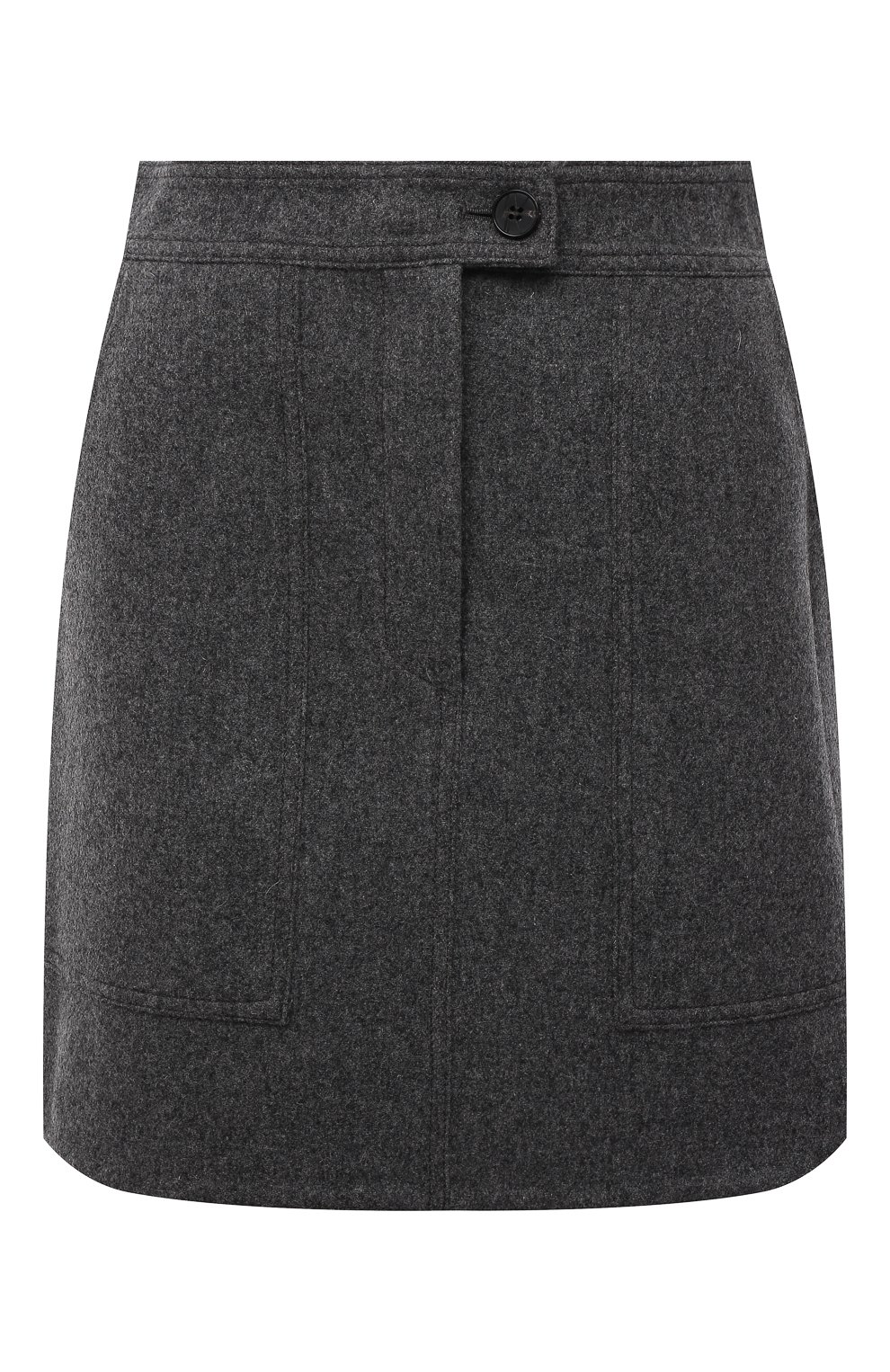 Шерстяная юбка LVIR серого цвета по цене 33850 руб., арт. LV21F-SK10, фото 1 Шерстяная юбка LVIR, арт. LV21F-SK10, фото 1