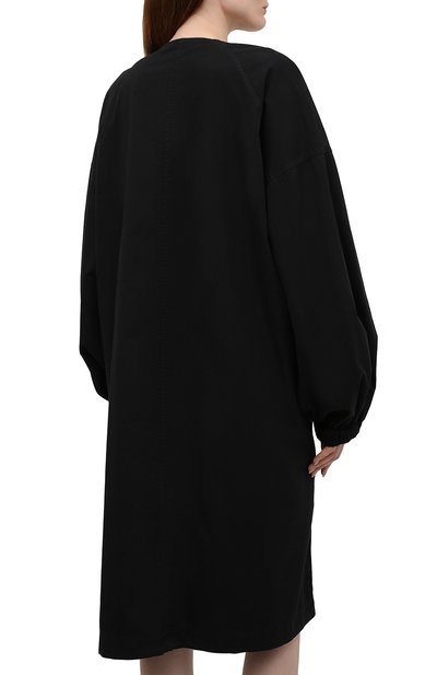 Хлопковое платье DRIES VAN NOTEN черного цвета по цене 61350 руб., арт. 212-031071-3115, фото 4 Хлопковое платье DRIES VAN NOTEN, арт. 212-031071-3115, фото 4