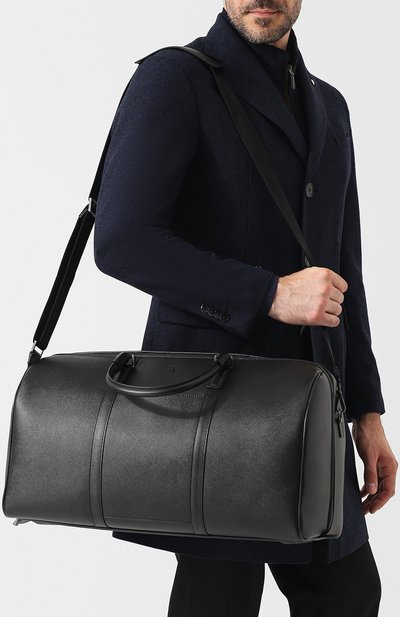 Кожаная дорожная сумка SERAPIAN черного цвета по цене 172500 руб., арт. SEV0EULL2806M50F, фото 5 Кожаная дорожная сумка SERAPIAN, арт. SEV0EULL2806M50F, фото 5