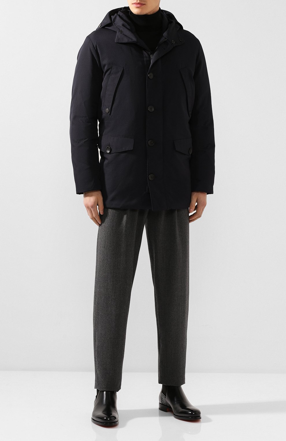 Шерстяные брюки GIORGIO ARMANI, арт. 9SGPP05M/T018Z, фото 2